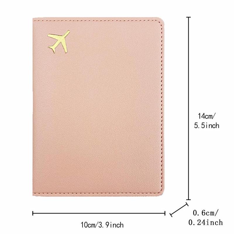 Butterfly & Letter Pattern Passport Case, Creative Design PU Leather Passport Holder, Travel Wallet, Water-resistant Leather Protective Case for Air Tickets Credit Cards Cash