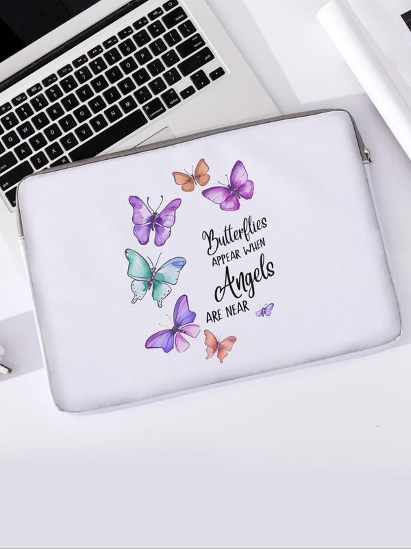 2024 New Style Butterfly Pattern Laptop Bag, Soft Laptop Cover for Women Men, Laptop Cover Tablet Cover, Laptop Zipper Storage Bag for Daily Use