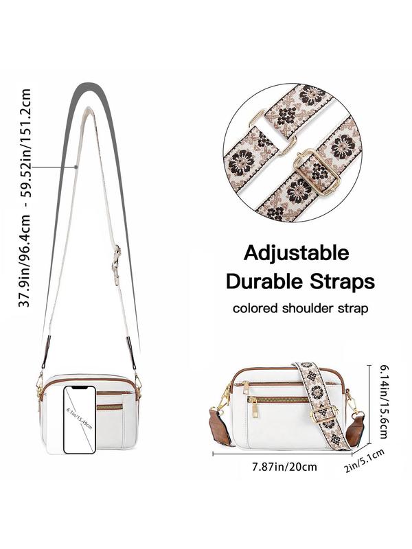 Women's Fashionable Pu Leather Crossbody Bag, Simple All-match Bag for Daily Used, Casual Trendy Versatile Daily Commuting Bag