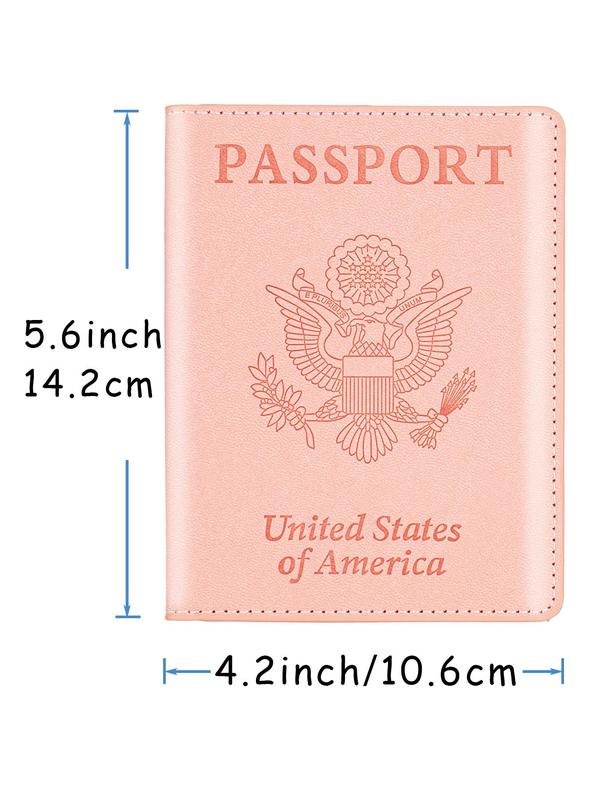 Casual Passport and Vaccine Card Holder Cover Combo,  Passport Case Wallet with Vaccine Card Slot for Women and Men