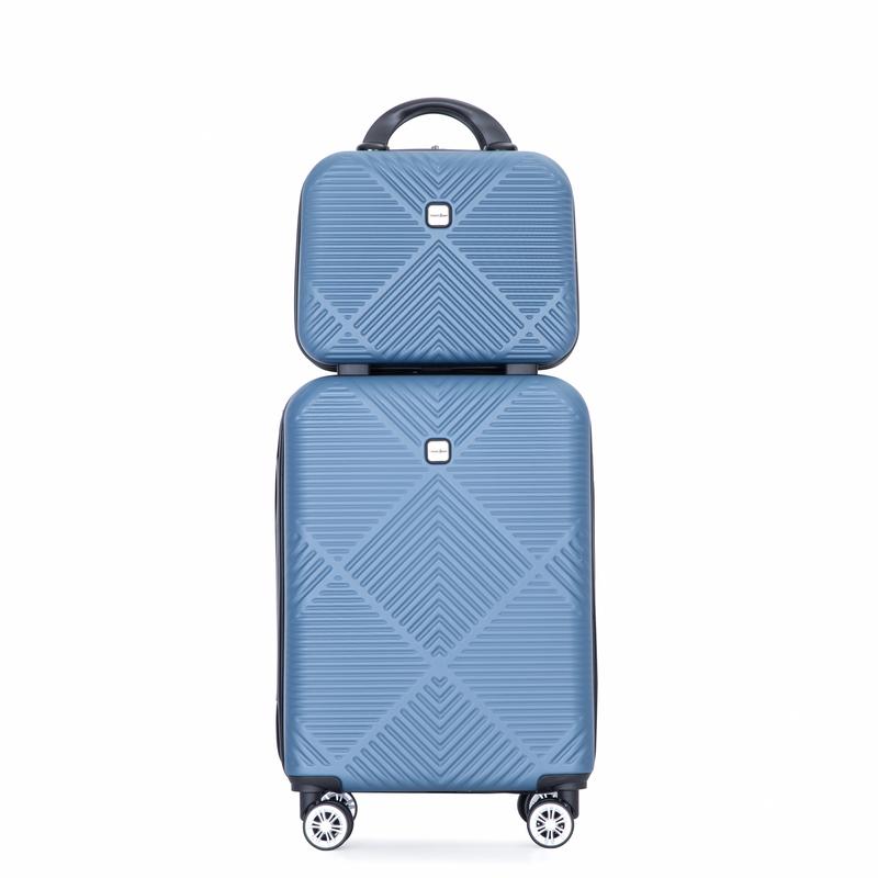 2Piece Luggage Sets ABS luggageset Lightweight Suitcase , Spinner Wheels, (20 14)