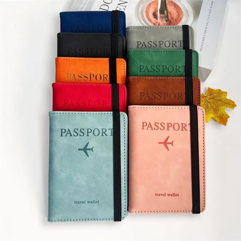 Vintage Business Passport Covers Holder Multi-Function