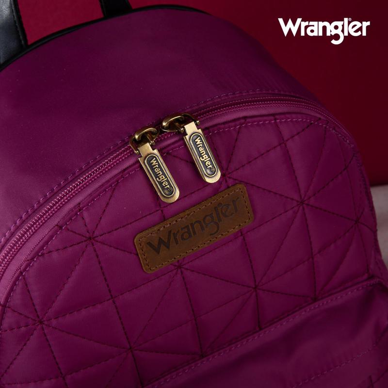 Wrangler Backpack Purse for Women Quilted Backpack for Casual