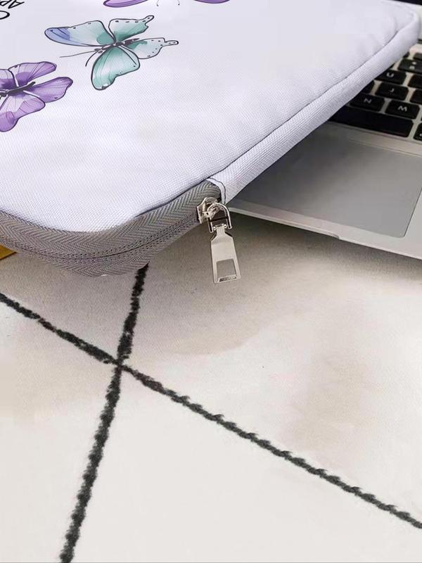 2024 New Style Butterfly Pattern Laptop Bag, Soft Laptop Cover for Women Men, Laptop Cover Tablet Cover, Laptop Zipper Storage Bag for Daily Use