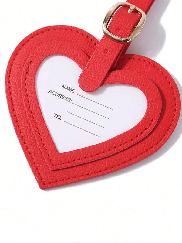 Heart Shaped Luggage Tag, Cute Luggage Tag, Simple Luggage Tag for Women & Men, Fashion Luggage Tag for Travel