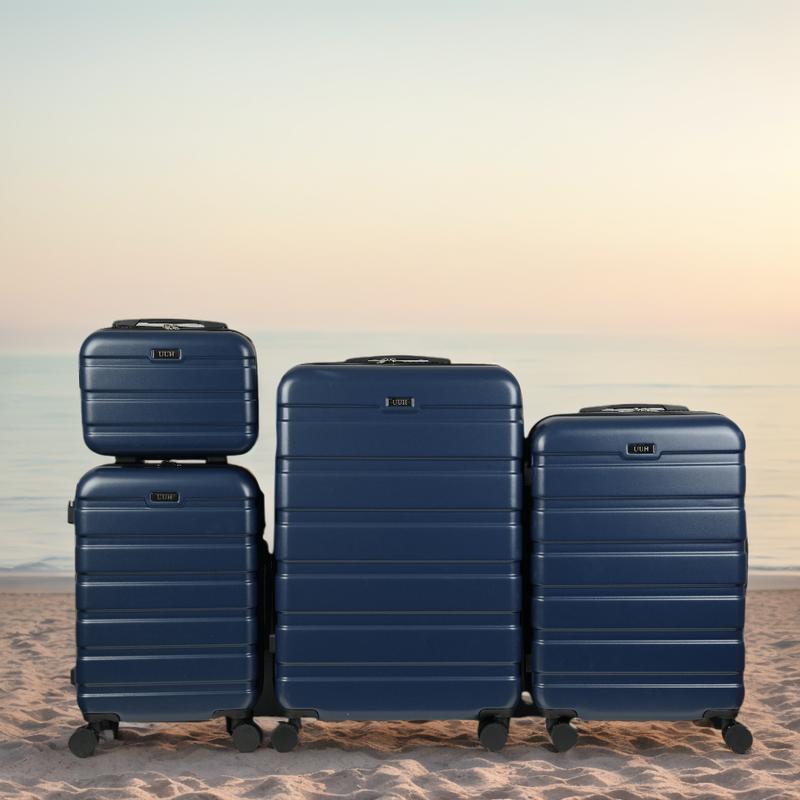 4-piece Luggage Set Expandable Hardside Suitcase(Only 24