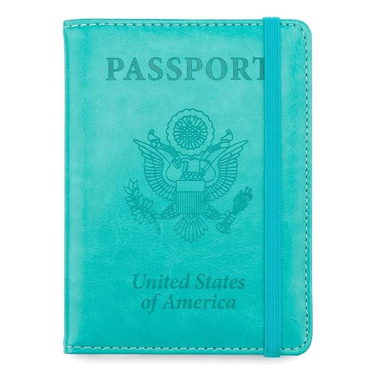 Passport Holder, Passport and Vaccine Card Holder Combo Passport Cover Passport Wallet Passport Holder Passport Case Passport Card Holder Family Pen Holder Passport Holder for Women Men, Purple