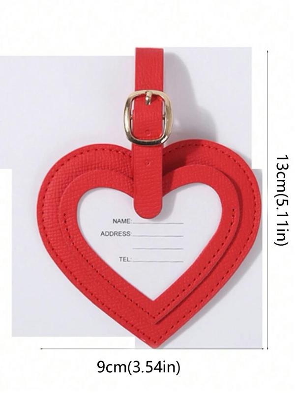 Heart Shaped Luggage Tag, Cute Luggage Tag, Simple Luggage Tag for Women & Men, Fashion Luggage Tag for Travel