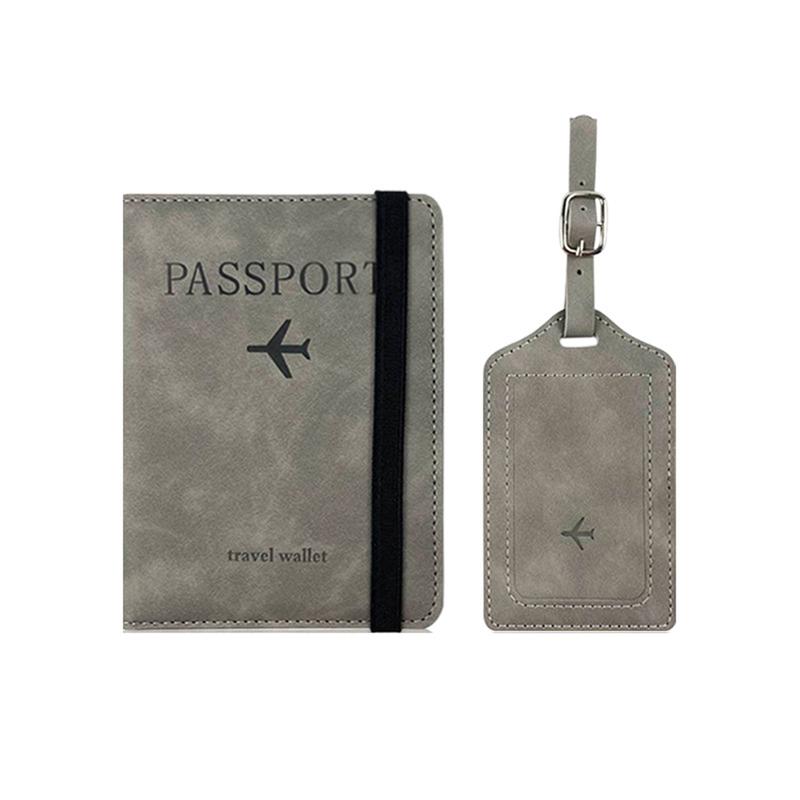 Passport Holder Cover Wallet With Luggage Tag,Useful Travel Accessories For Women Men