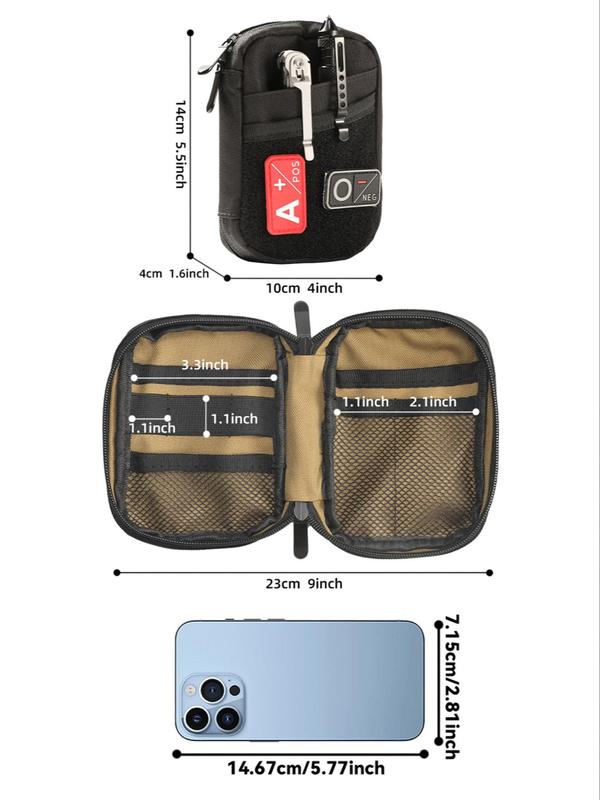 2024 New Style Men's Edc Tool Pouch, Outdoor Travel Mini Clutch Bag, Edc Pocket Organizer for Men, Edc Organizer Utility Pouch for Multitools（Bag Only）