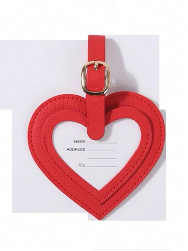 Heart Shaped Luggage Tag, Cute Luggage Tag, Simple Luggage Tag for Women & Men, Fashion Luggage Tag for Travel