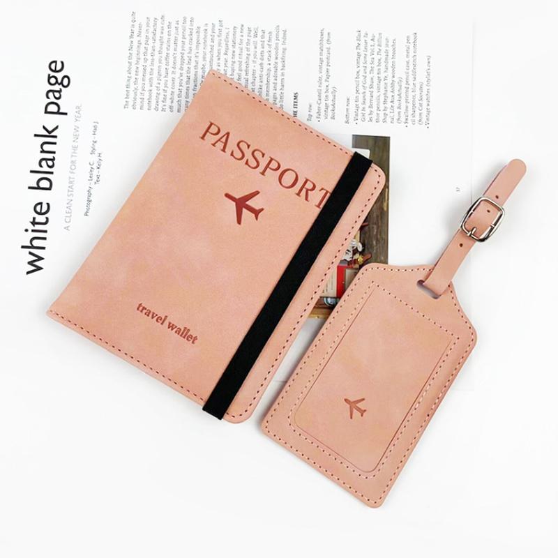 Passport Holder Cover Wallet With Luggage Tag,Useful Travel Accessories For Women Men