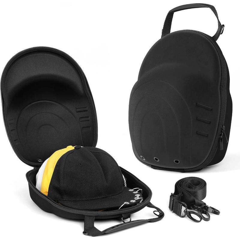 Hat Case for Baseball Caps,Hat Carrier Travel Case Ball Cap Carrier Hat Box Organizer Carry On Hat Bag Backpack with Adjustable Shoulder Strap