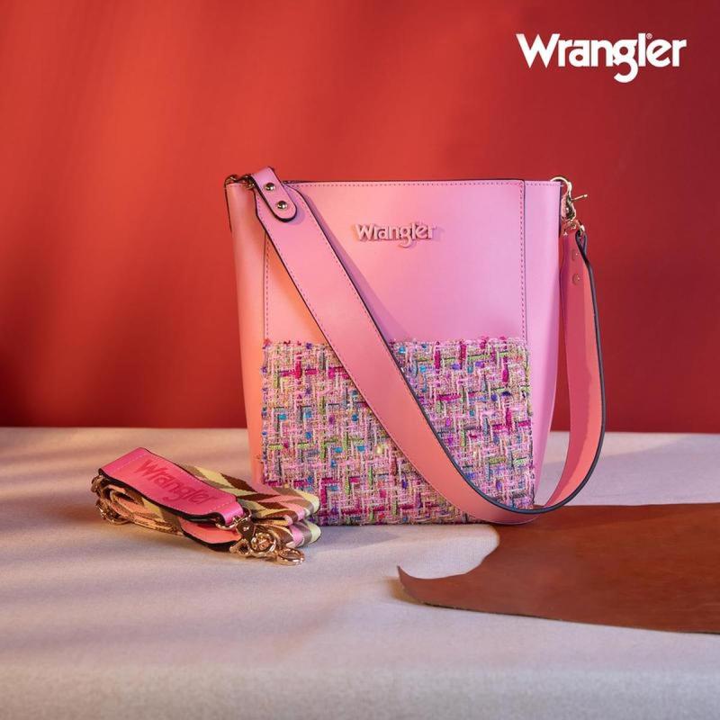 Wrangler Hot Sale Bucket[Hot Sale] Bag for Women Large Crossbody Bag SETS with FREE wallet WG115-918+WG154-W061