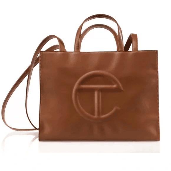 Telfar Medium Size Shopping Bag-Tan