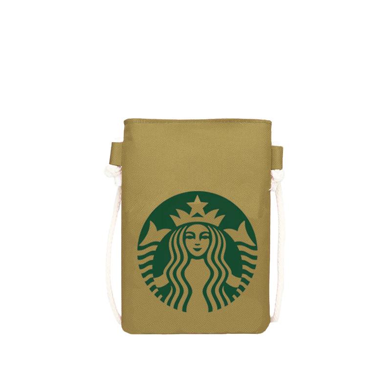 Mcdonald's Starbucks Canvas Backpack Large Capacity, Personality Shoulder Messenger Bag Casual Backpack Laptop Bag Light Travel for Women Men