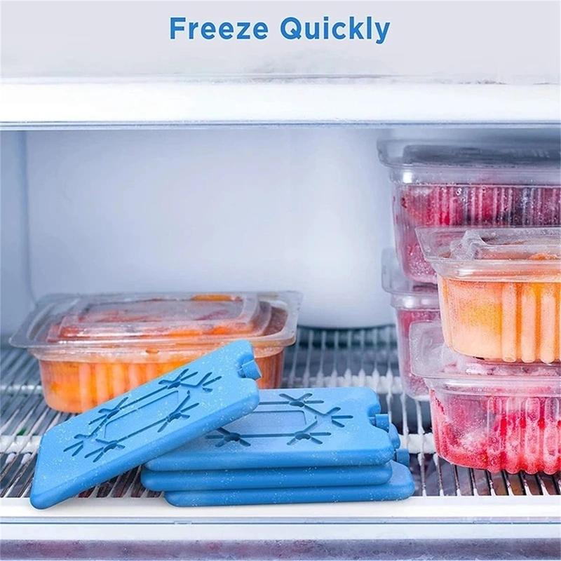 Reusable Lunch Box Ice Pack, Portable Ultra-lightweight Freezer Bag, Long-lasting Mini Fridges Refrigeration Tool for Outdoor Travel & Camping