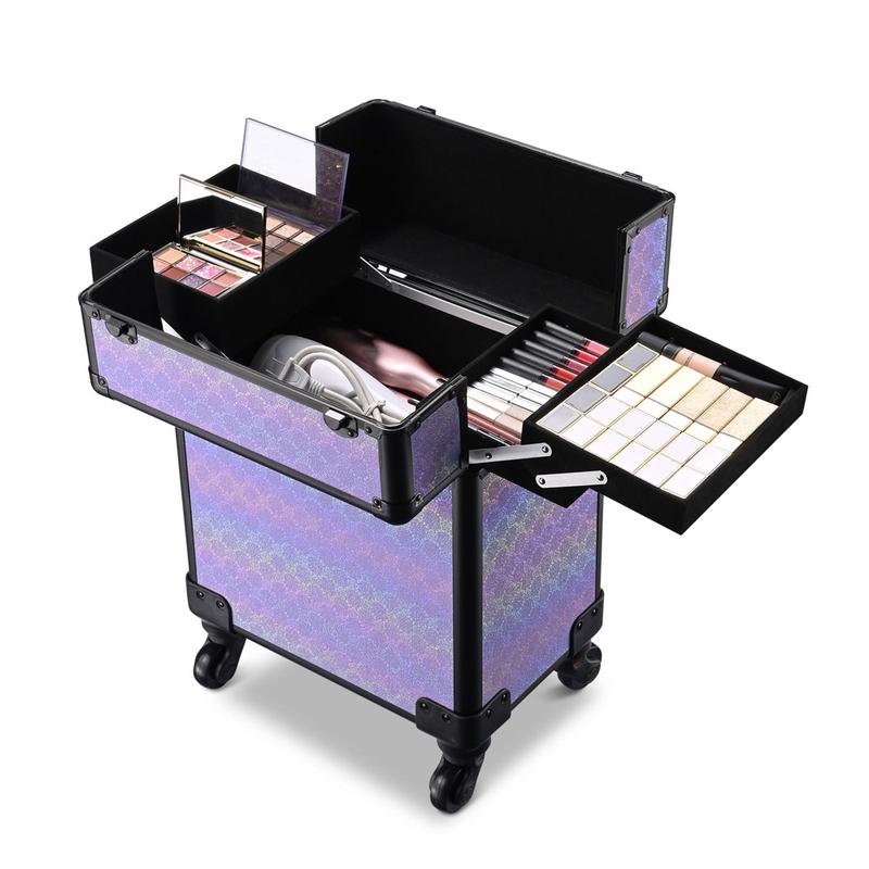 Byootique ForgetMeNo Cosmetology Rolling Case Makeup Case