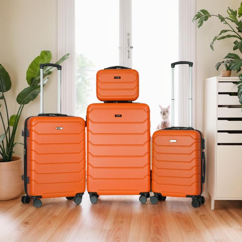 4-piece Luggage Set Expandable Hardside Suitcase(Only 24