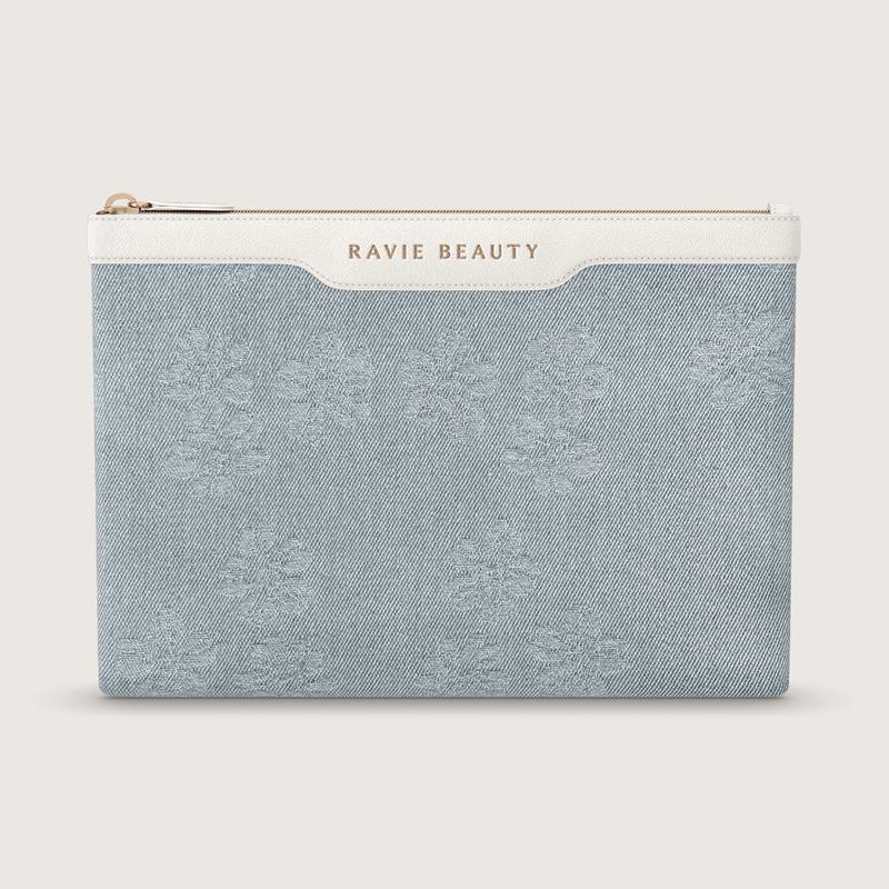 Floral Denim™ Clutch Bag