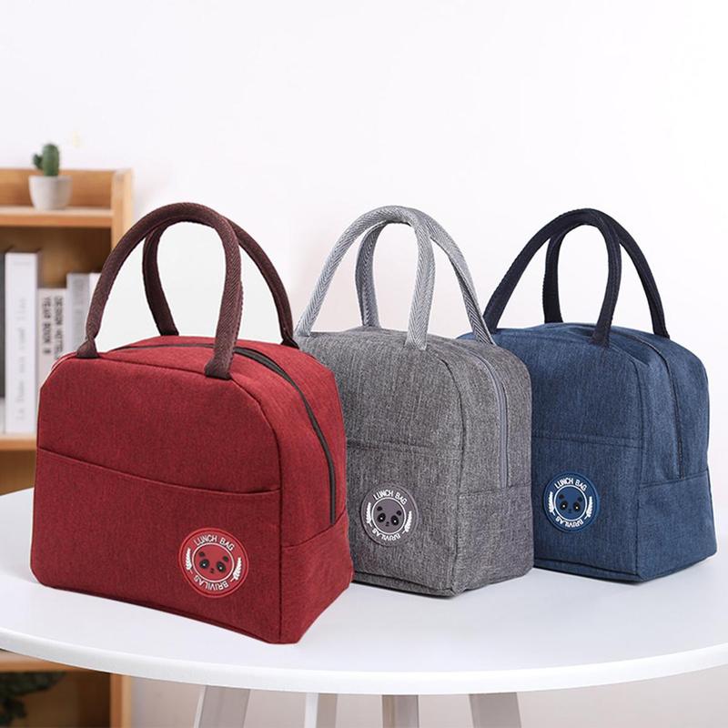 Lunch Bag, 1 Count Waterproof Insulated Bento Bag with Handle, Portable Lunch Bag for Women & Men, Kitchen Utensils & Gadgets