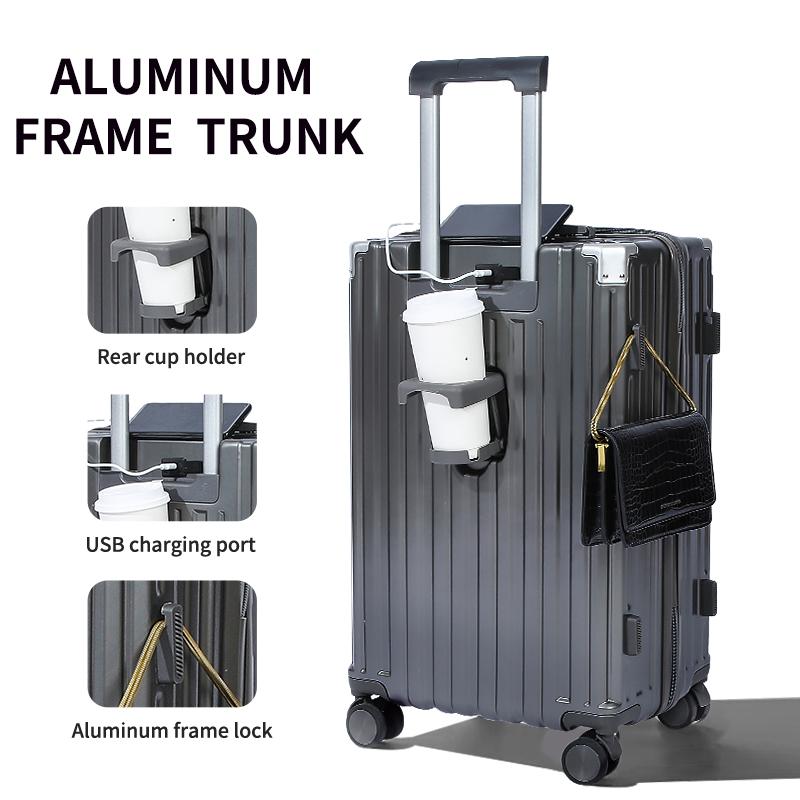 3 piece Multi-functional luggage set, large capacity 20 24 28 inch universal wheel suitcase