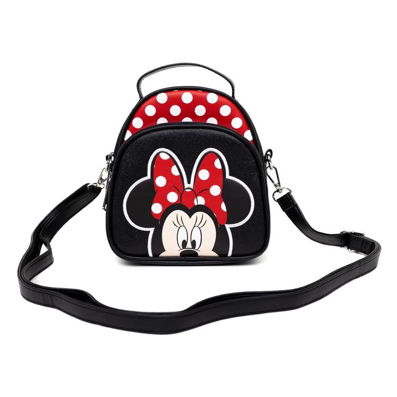 Minnie Mouse Close Up Autograph Crossbody Bag with Handles