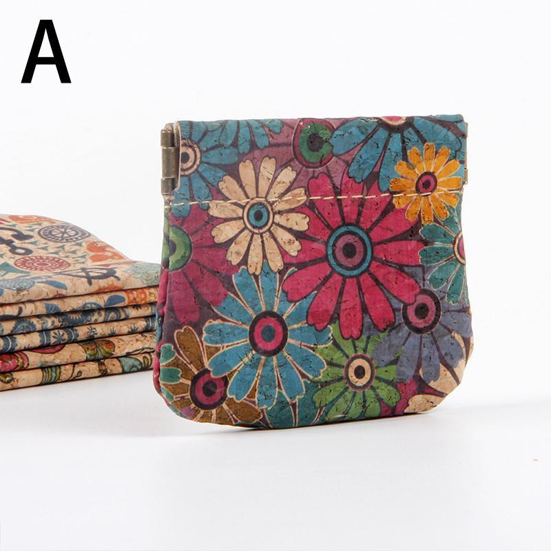 Boho Style Flower Pattern Coin Purse, 1 Count Vintage Coin Purse without Accessories, Multifunctional Earphone Bag, Portable Storage Bag for Home & Travel