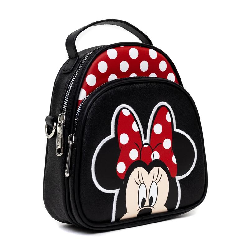 Minnie Mouse Close Up Autograph Crossbody Bag with Handles