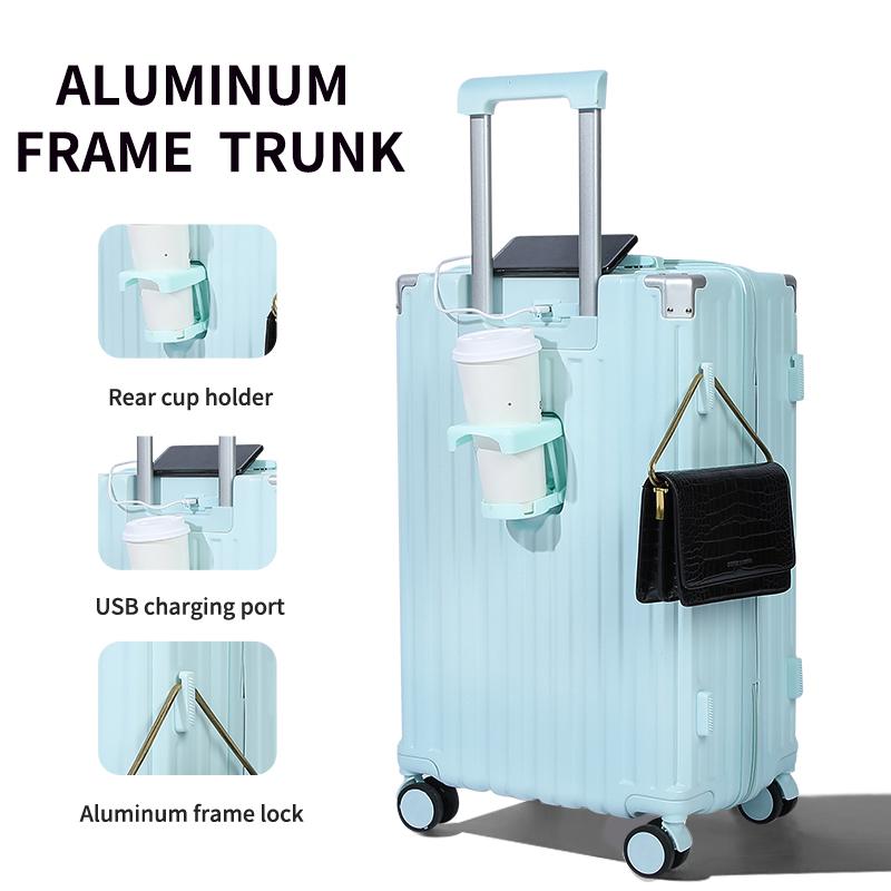 3 piece Multi-functional luggage set, large capacity 20 24 28 inch universal wheel suitcase