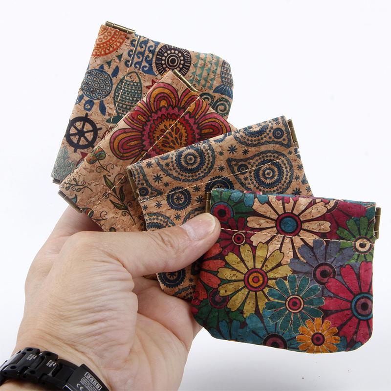 Boho Style Flower Pattern Coin Purse, 1 Count Vintage Coin Purse without Accessories, Multifunctional Earphone Bag, Portable Storage Bag for Home & Travel