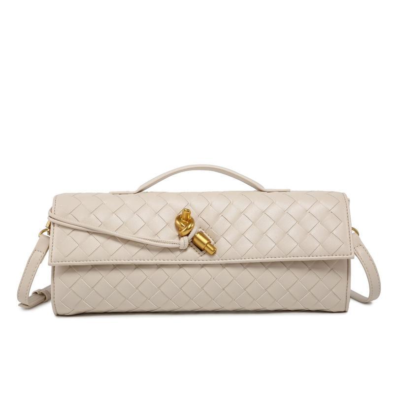 Cross-Border E-Commerce Woven Bag Andiamo Dinner Clutch European and American Fashion Long Bolt Bag Factory Wholesale