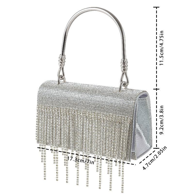 rhinestone decor evening bag party decoration Bling Diamonds Party Bag Women Bags Purse Prom Evening Clutch Crossbody Lady Handbags Rhinestone Flower fashionable evening