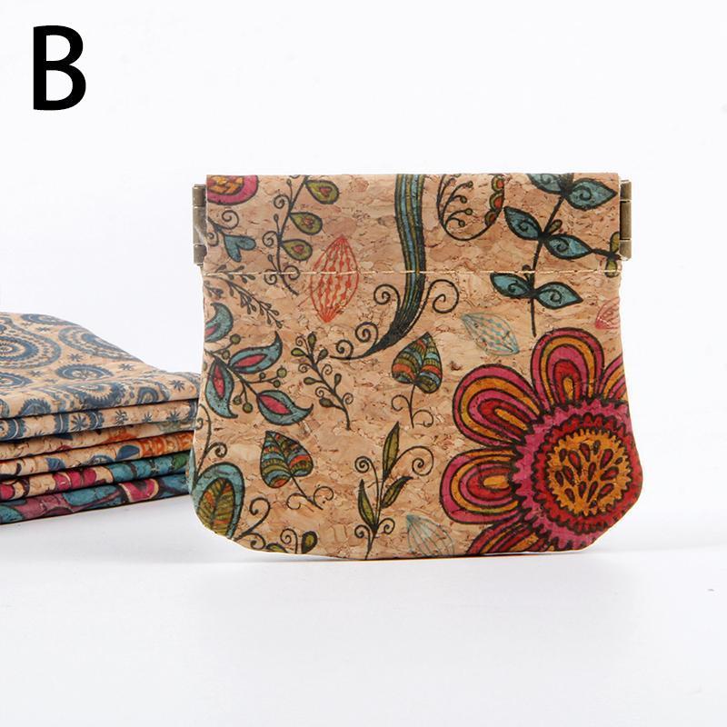 Boho Style Flower Pattern Coin Purse, 1 Count Vintage Coin Purse without Accessories, Multifunctional Earphone Bag, Portable Storage Bag for Home & Travel