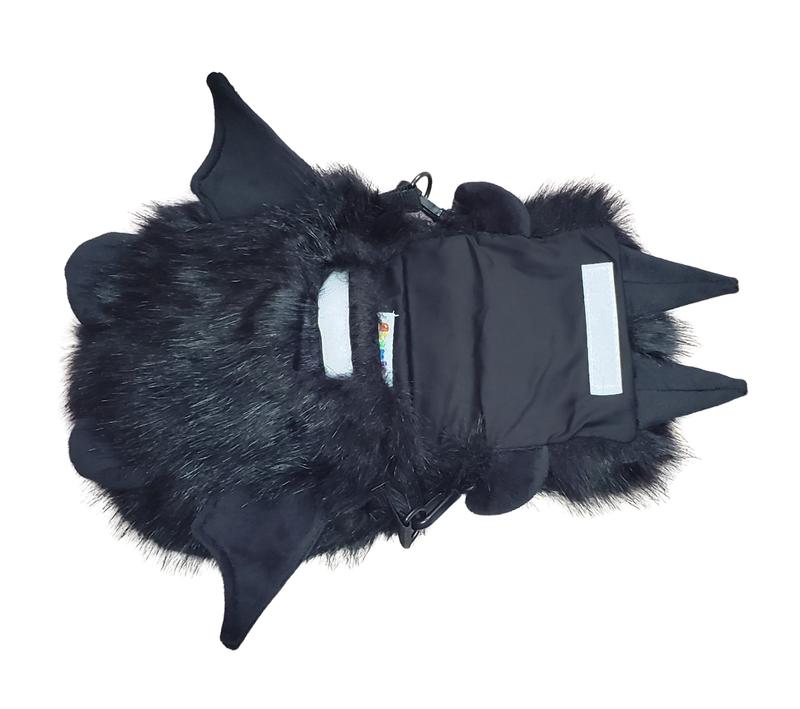 Edgy the black Floof Monster Friend BACKPACK Messenger Bag