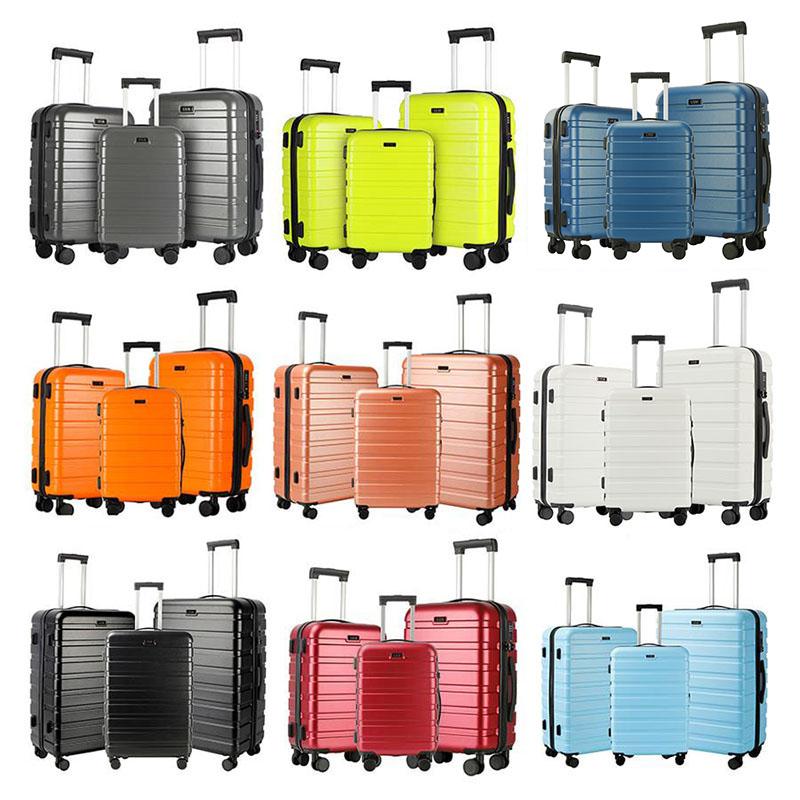 UUH 3-Piece ABS Luggage Set (28