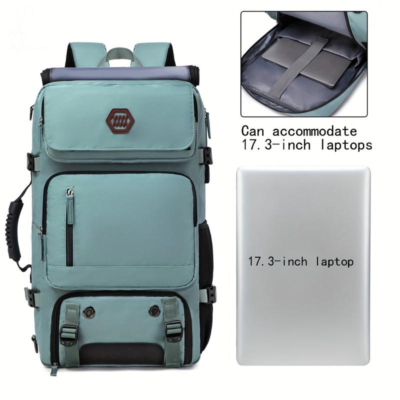 2024 Travel Backpack Large Carry-On Rucksack For 17.3 Inch Laptop Multifunctional Weekender Bag Convertible Duffel Bag With Shoe Storage