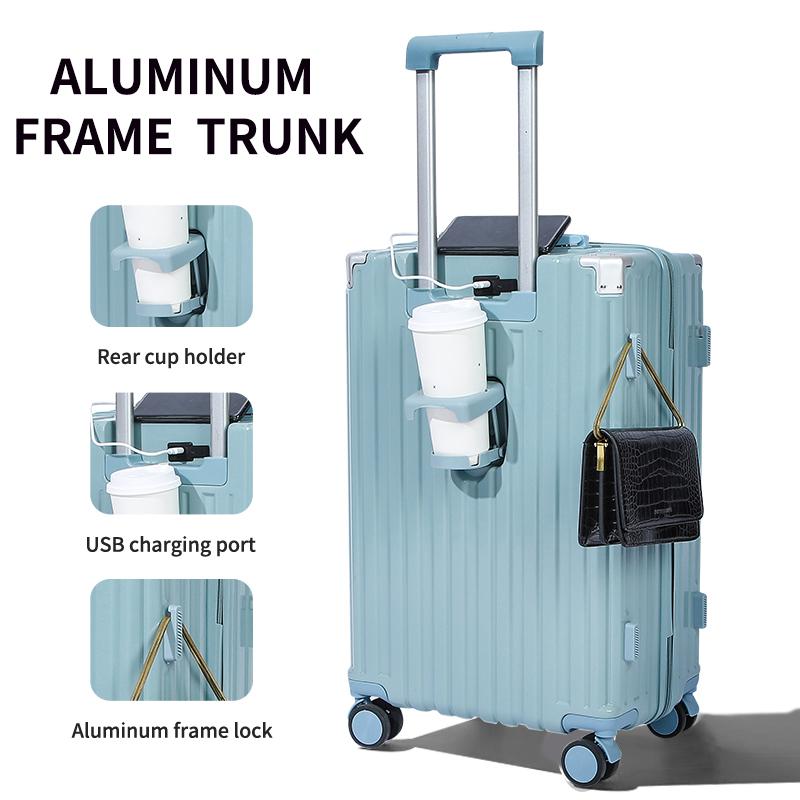 3 piece Multi-functional luggage set, large capacity 20 24 28 inch universal wheel suitcase