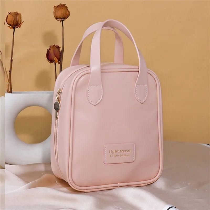 Portable Girl Makeup Bag Women Handbag Pouch Toiletry Bag Make Up Organizer Case Waterproof Wash Kit Travel Cosmetic Bag bow Waterproof Travel Makeup Organizer makeup storage