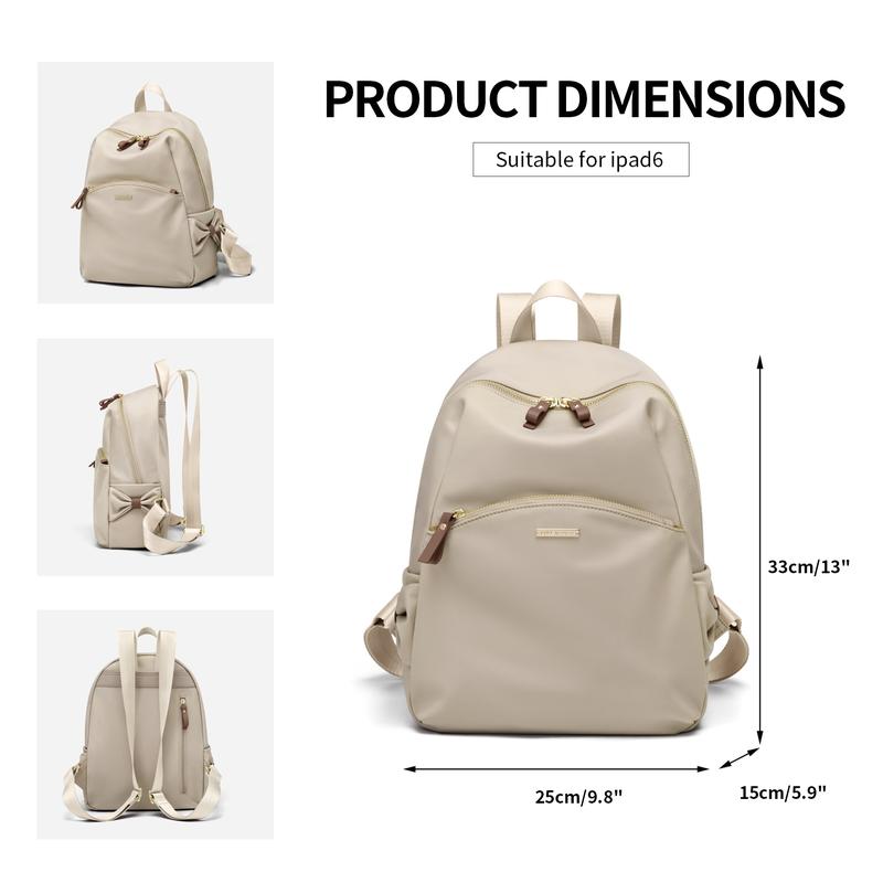 Stylish Backpack Purse for Women Girls Casual Travel Daypack Mini Backpack Handbag Nylon Bookbag