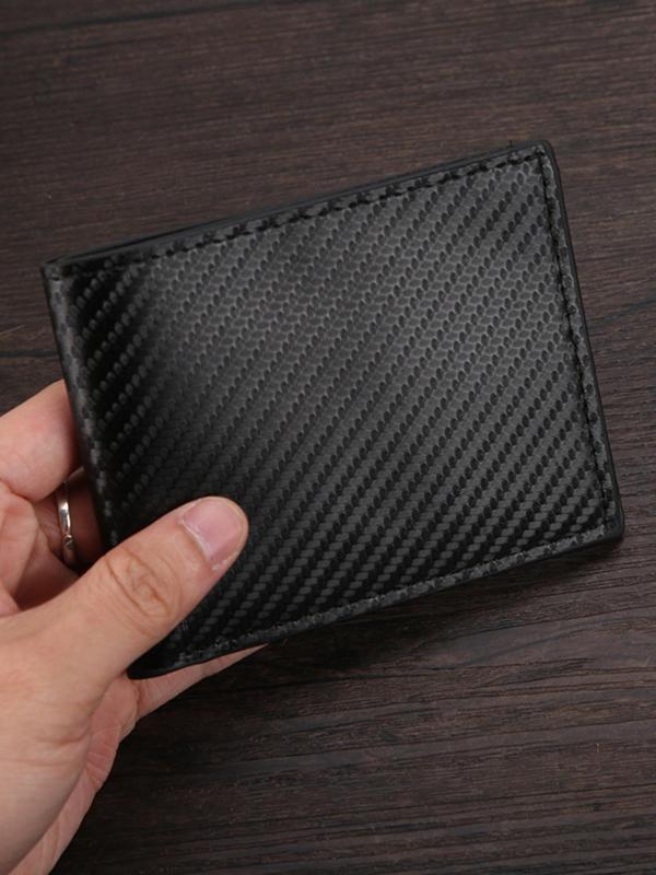 Men's Minimalist Bifold Wallet, Casual Simple Style Wallet, Multi Card Slot Card Holder for Men for Daily Use