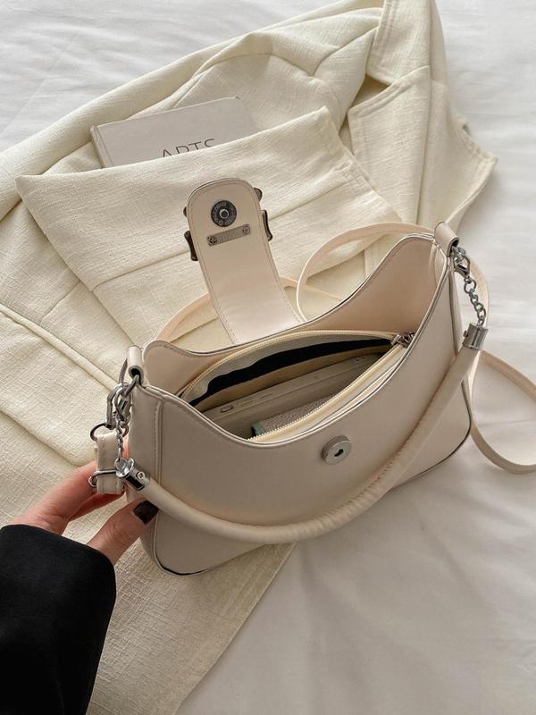 Women's Bow Decorated Shoulder Bag, Crossbody Bag for Women, Shoulder Purse, Purses Crossbody Bags, Designer Solid Color Shoulder Bag for Daily Used, Casual Trendy Versatile High-quality Daily Commuting Bag