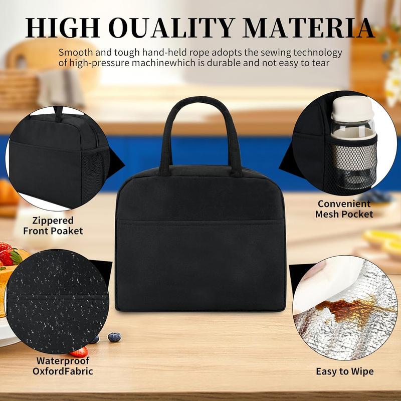 Lunch Bag Women Lunch Box Lunch Bag Lunch Box For Women Lunch Bags For Women (black)