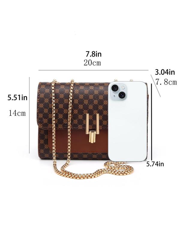 Women's Fashion Chain Strap Crossbody Bag, Casual Versatile Shoulder Bag for Daily Used, Trendy All-match Commuter Bag