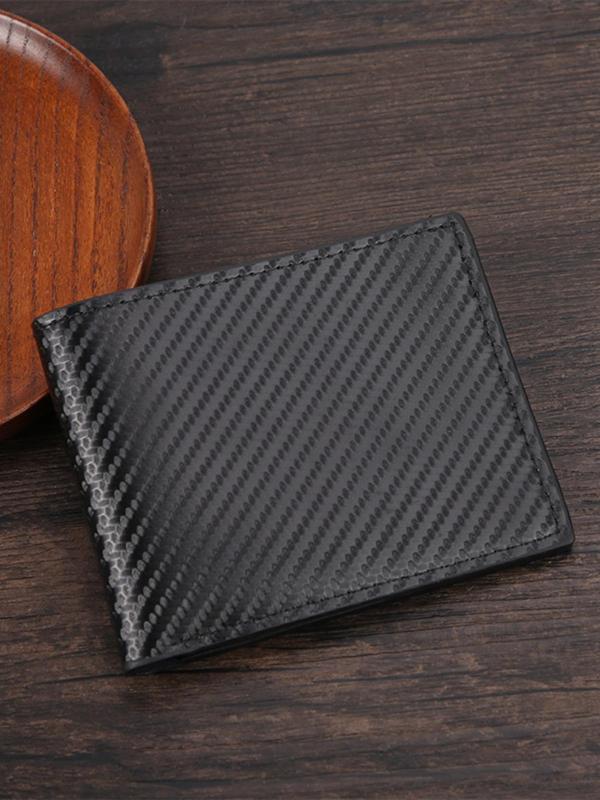 Men's Minimalist Bifold Wallet, Casual Simple Style Wallet, Multi Card Slot Card Holder for Men for Daily Use