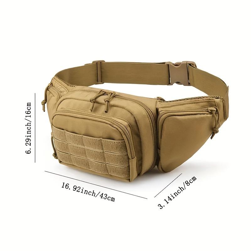 Multi-functional Casual Tactical Waist Bag, Outdoor Fanny Pack for Men Women with Storage