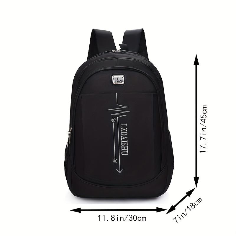 Fast shipping，Simple Casual Large Capacity Backpack - College students, professionals, and travelers - Polyester, Contrast Sequin, Nylon, Adjustable Shoulder Strap, Tablet Compartment - Suitable for Travel, School, Business