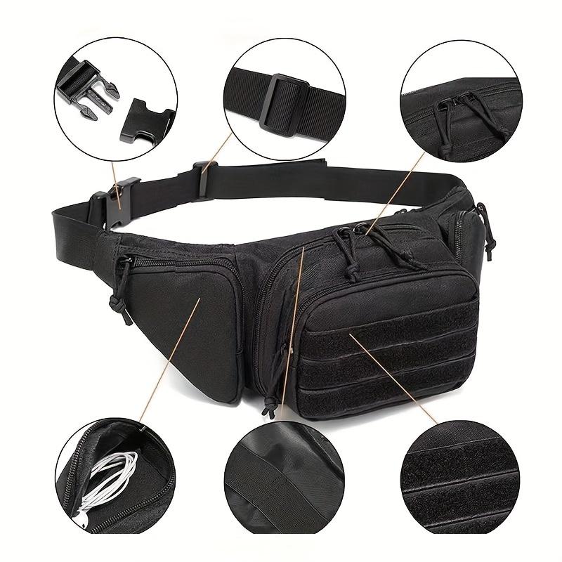 Multi-functional Casual Tactical Waist Bag, Outdoor Fanny Pack for Men Women with Storage