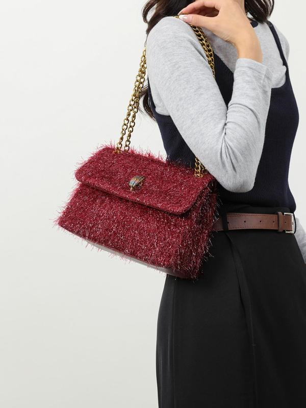 Women's Fashion Rhinestone Decorated Shoulder Bag, Casual Versatile Chain Strap Crossbody Bag for Daily Used, Trendy High-quality Daily Commuting Bag